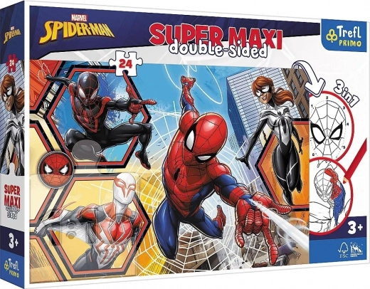 Double-Sided Puzzle Spider-Man Super Maxi 24 Pieces