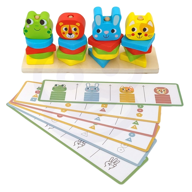 Woopie Montessori Dierenpiramide 27 stuks