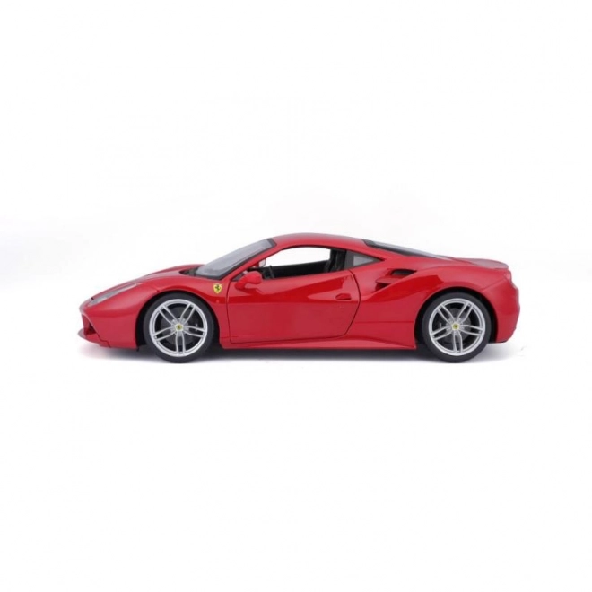 Metalen auto Ferrari 488 GTB rood