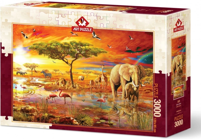 PUZZLE D'ART Puzzle Safari en Afrique 3000 pièces