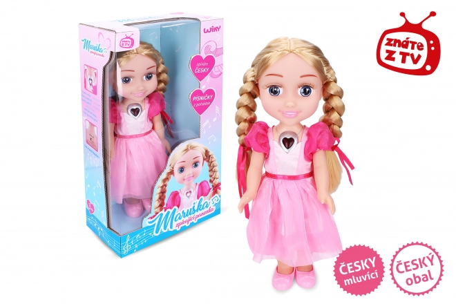 Zingende pop Maruska 33 cm - Tsjechische verpakking