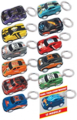 porte-clés Hot Wheels GT K‑Cars 3D PVC + métal