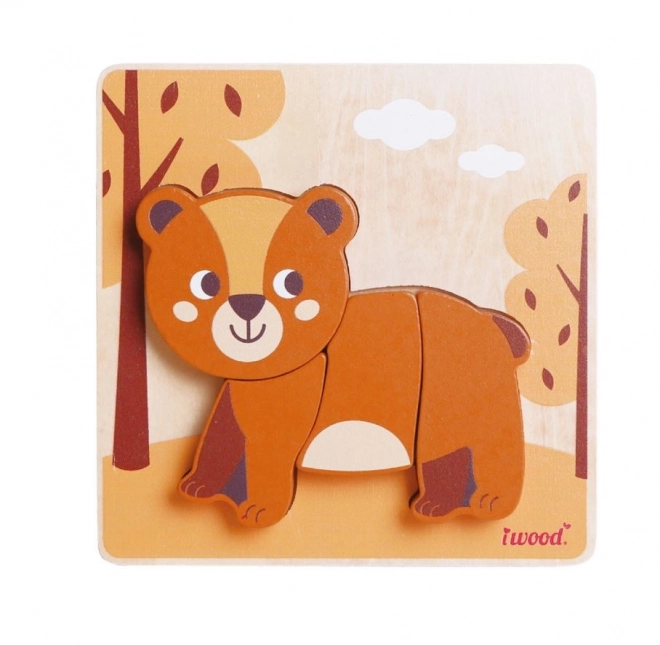 Houten dierenpuzzel Beer
