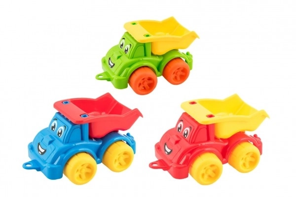 Auto bouw vrachtwagen kiepwagen plastic 3 kleuren 22x13x10cm 12m+