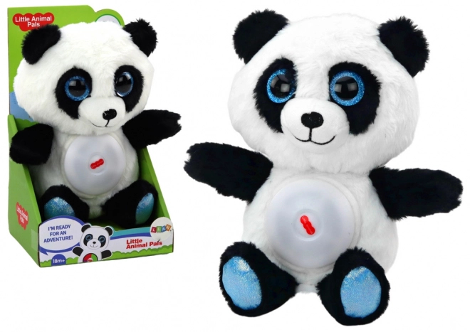 Plüschpanda mit Nachtlampe und Wiegenliedern 30 cm