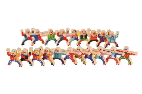 Hra balansieren herkules mini plastic 26 stuks 3 kleuren in doosje 21x19x3,5cm