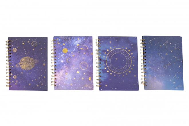 Notitieboek spiraal 15x21 cm, 100 bladzijden - Zodiac