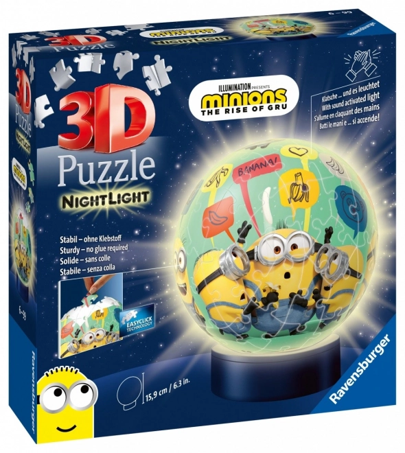 3D puzzel lichtgevende bal Minions