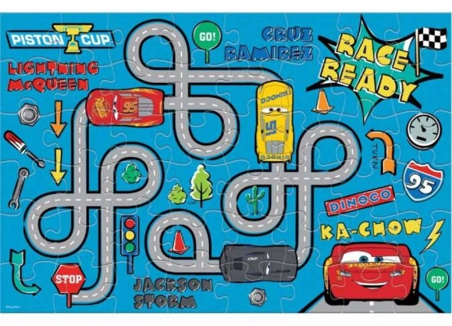 Luna beidseitiges Puzzle Autos Labyrinth 48 Teile