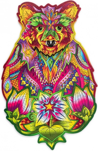 Wooden Colorful Puzzle – Bear