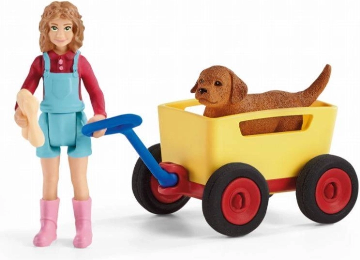 Adorable petit chien et os en accessoire