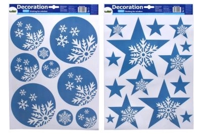 Kerst raamddecoratie 41x29 cm