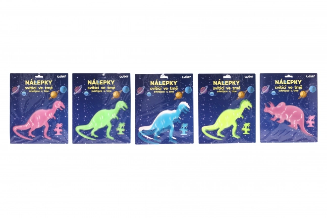 Stickers 25,5x31 cm lichtgevend in het donker Dinosaurussen