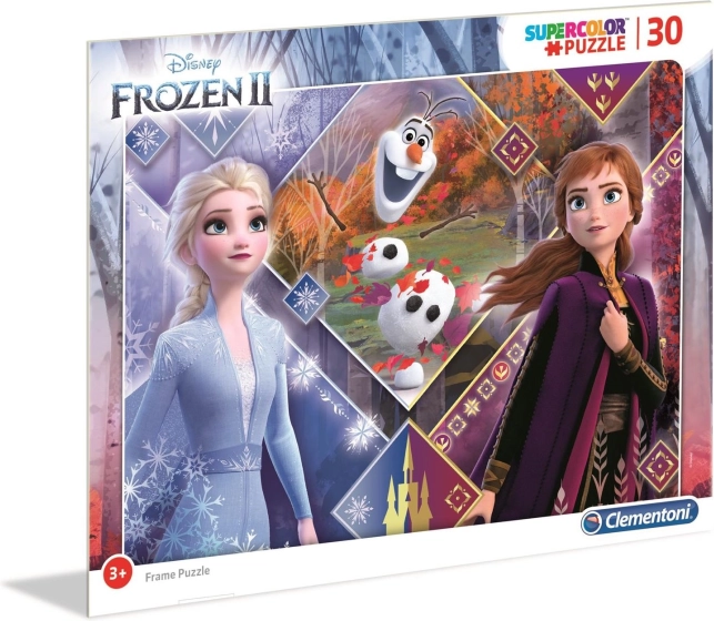 Clementoni puzzle La Reine des Neiges 2 : les sœurs avec Olaf, 30 pièces