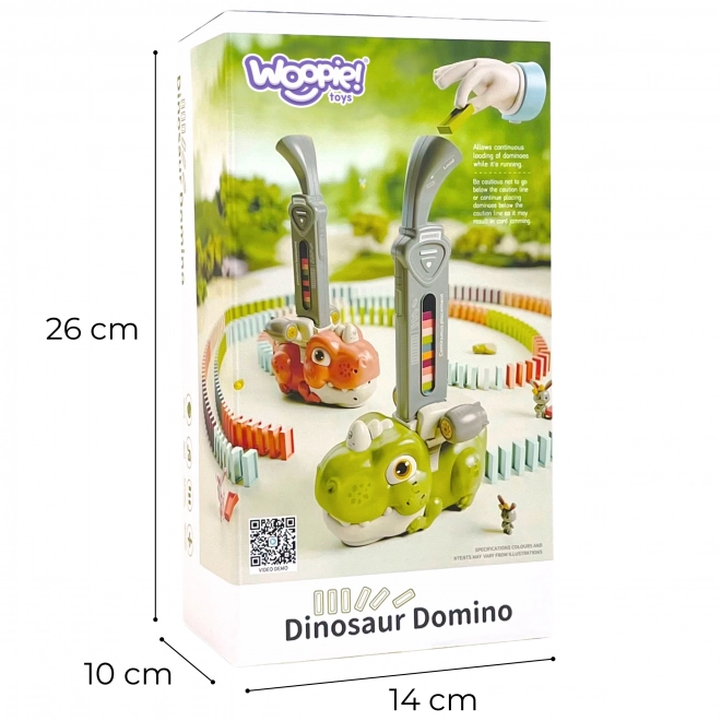 Electric Train Toy and Dominoes Dinosaur - Orange