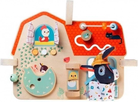 Lilliputiens - Wooden Activity Board Farm for children from 9 months