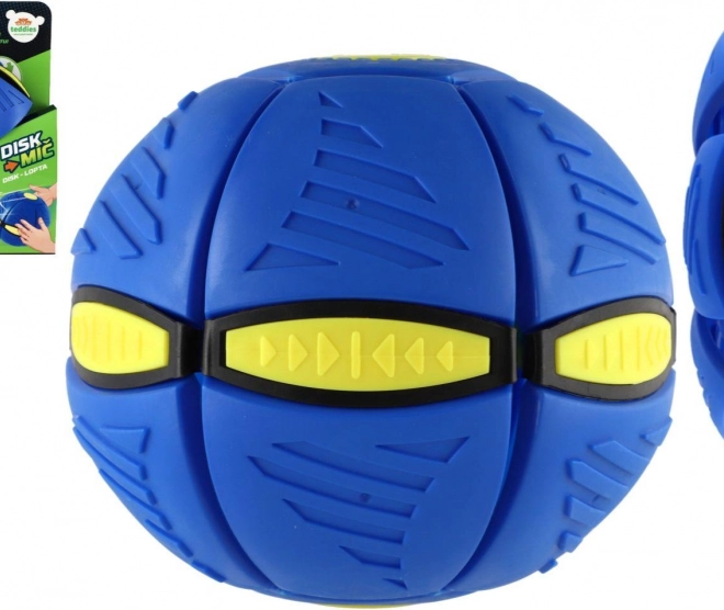 DiskBal plast blauw 22 cm – gooi als een schijf, vang als een bal