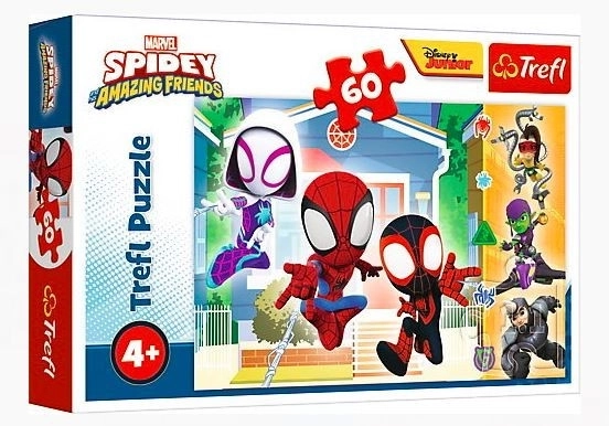 Puzzel 60 stukjes in de Wereld van Spideymans Spiderman