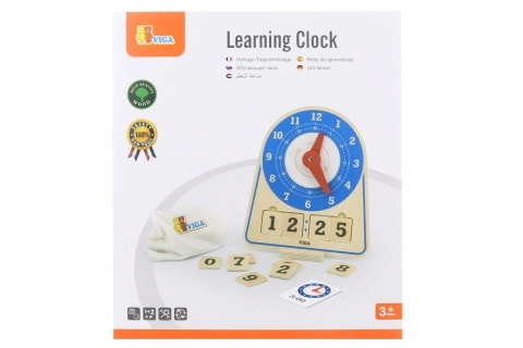 Viga wooden learning clock for time Montessori