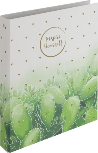 Ordner A4 met ringmechaniek Romantic Cactus, laminaat, 4 cm