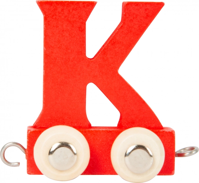 Small Foot train en bois – alphabet coloré lettre K