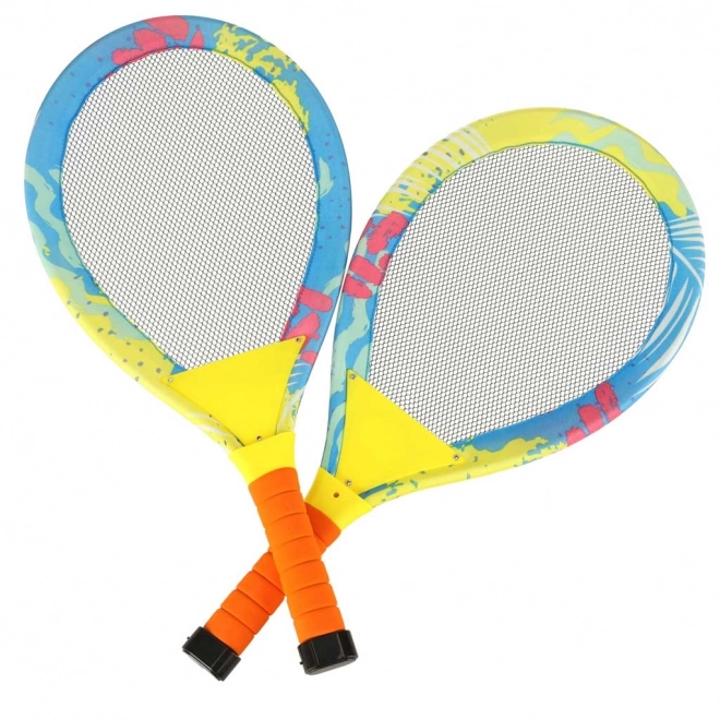 Led Glowing Badminton Racket Set