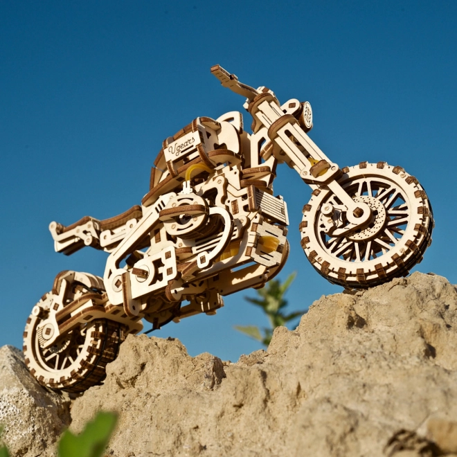 Ugears 3D-puzzel Motorfiets met zijspan 380 stuks