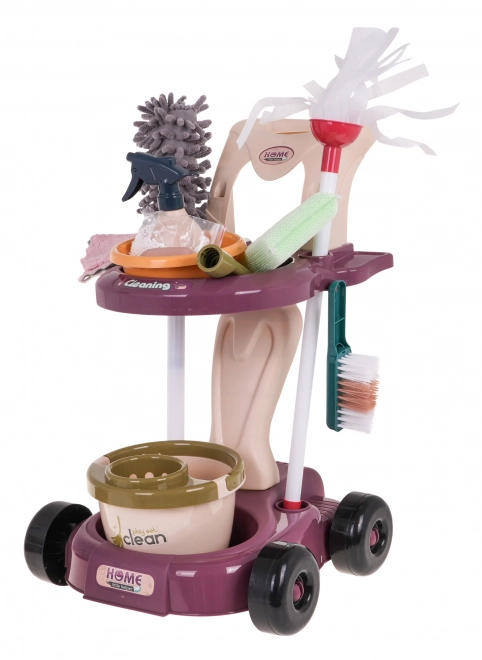 Kinder schoonmaakwagen met accessoires