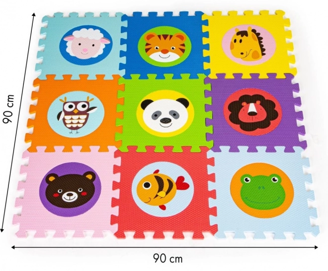 ECOTOYS Foam puzzel Dierlijke hoofdjes (29x29)