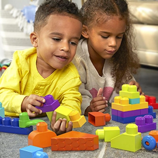 Mega Blocks Echt Grote Zak Met Blokken - Blauw (150 Delen)