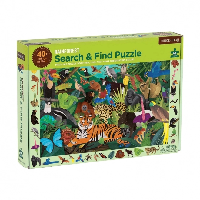 Puzzel Mudpuppy Zoeken in het Regenwoud
