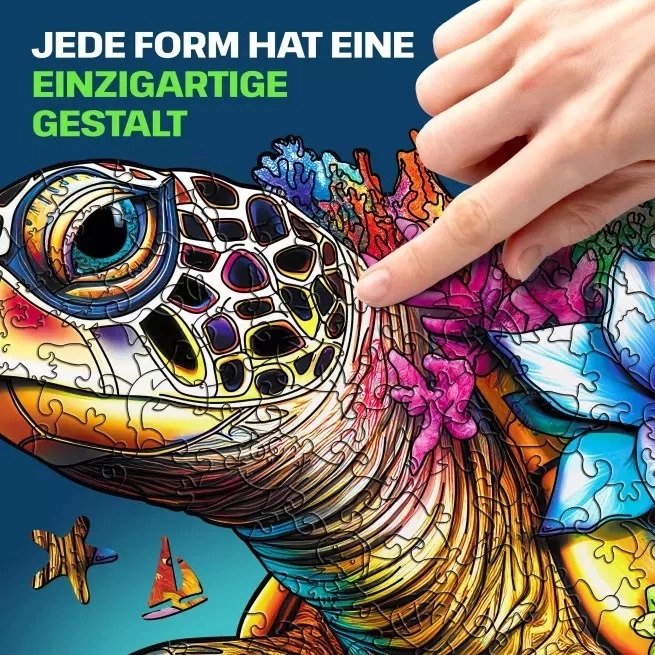 Houten Puzzel Schildpad 500 Stukjes EscapeWelt
