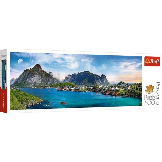 Puzzel 500 stukken panorama – Lofoten, Noorwegen