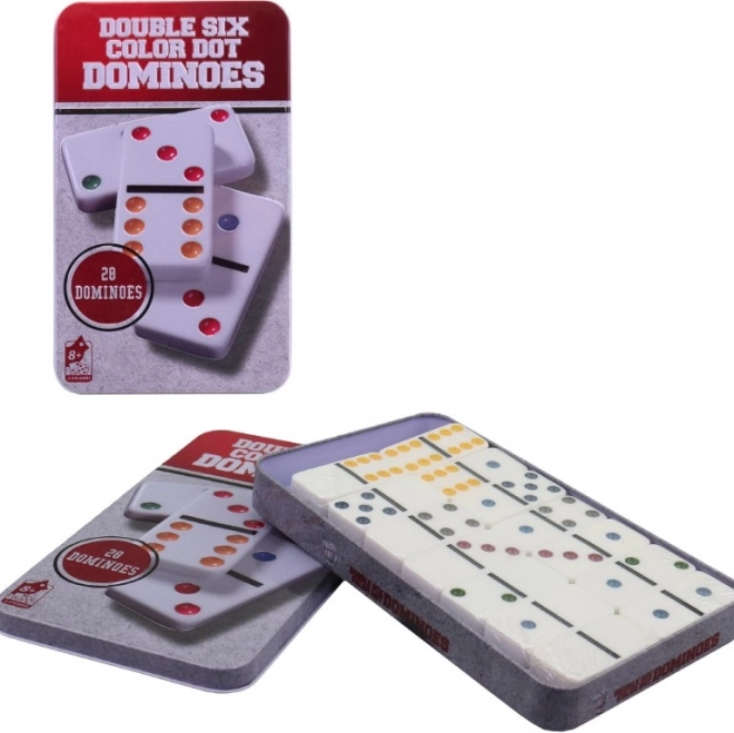 Domino in metalen doos voor kinderen