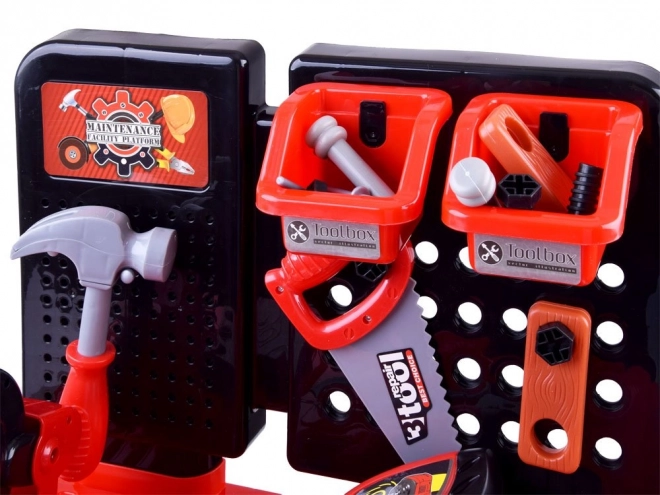 Kinder werkbank met gereedschap