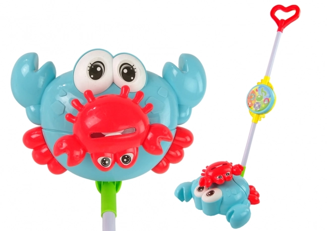 Leuchtender Kinderlauflernwagen Krabbe mit Musik