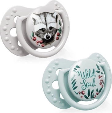 LOVI Tétine en silicone dynamique WILD SOUL 3-6 m 2 pcs garçon