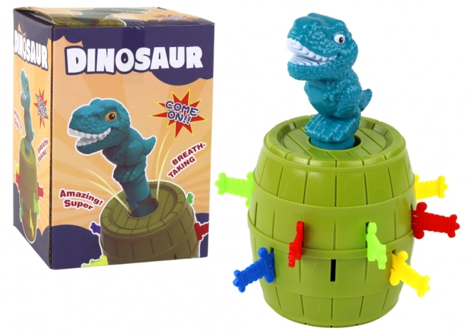 Arcade pop up spel Dinosaur in een vat