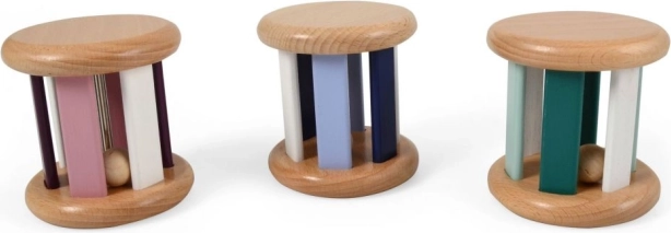 Rattle – lacquered wooden jingle bell MAGNI