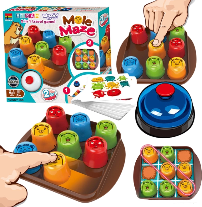 Jeu logique Mole Maze 2-en-1 - Mots croisés et Bac à sable
