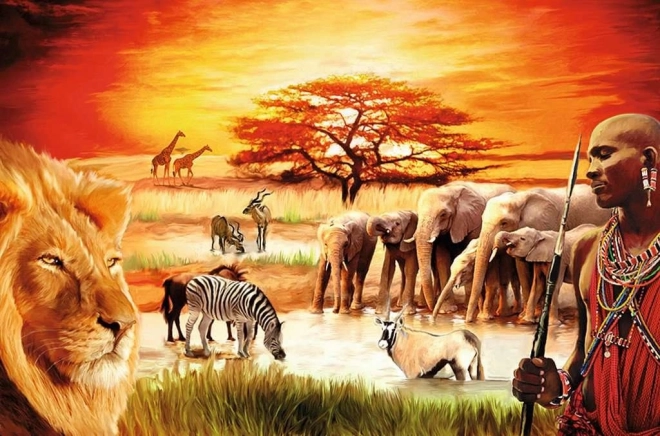 Puzzle Savannah - Proud Maasai 3000 Pieces