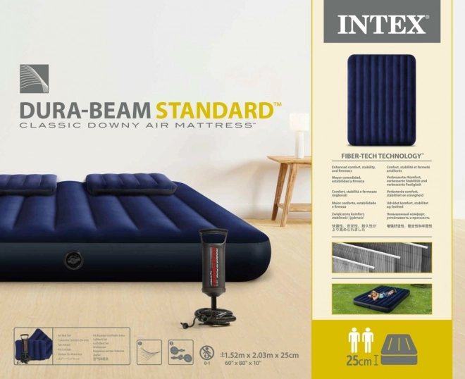 Aufblasbare Doppelmatratze Velour INTEX