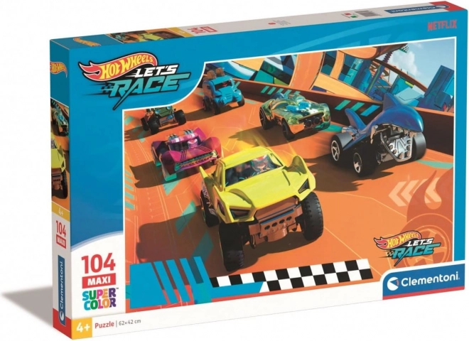 Puzzle 104 pièces CLEMENTONI Hot Wheels