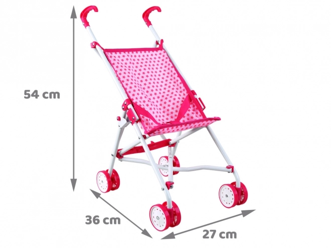 Poussette légère pliable pour poupées