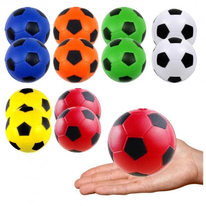 Kleurige antistressballen 6,5 cm - set van 12 stuks