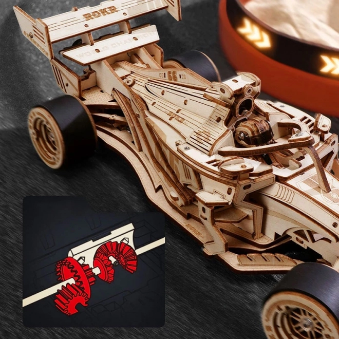 RoboTime 3D houten puzzel Racewagen