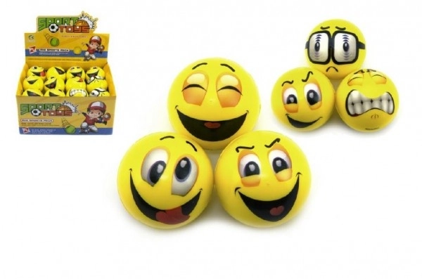 Balle en mousse smiley 6cm