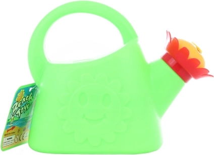 Arrosoir en plastique avec pomme d’arrosage en forme de fleur (assortiment de couleurs)