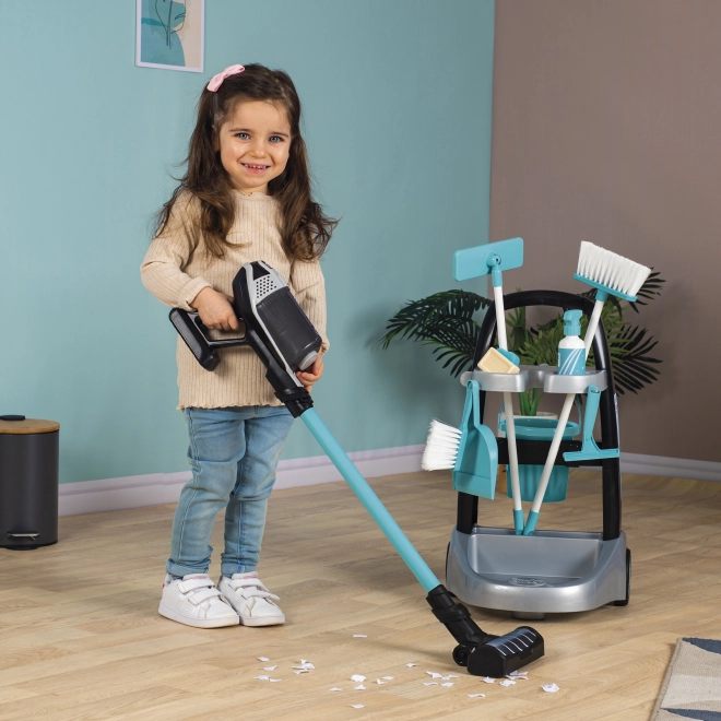 Smoby Rowenta schoonmaakkar met stangstofzuiger