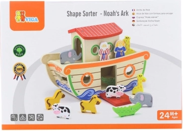 Wooden Shape Sorter Noah’s Ark VIGA